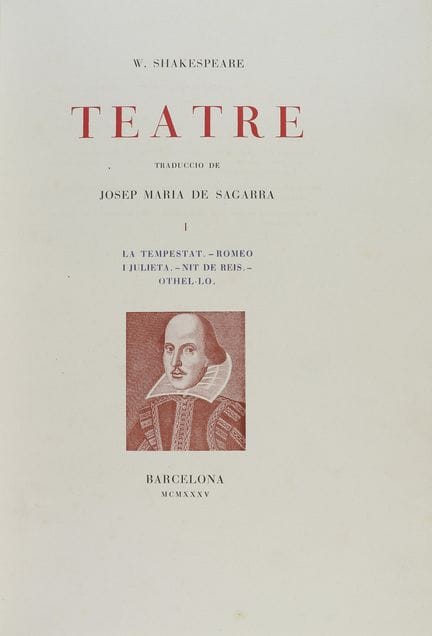1935.  
 LIVRE.  
 (LITTÉRATURE).  
 SHAKESPEARE :