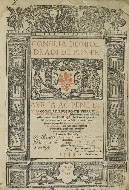 1543.  
 LIVRE.  
 (GOTIQUE).  
 PONTE, OLDRADI DE