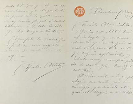 1897-1935.  
 MANUSCRIT.  
 (LETTRES).  
 APELES M
