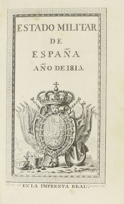 1815.  
 BOOK.  
 (MILITARIA).  
 MILITARY STATE O