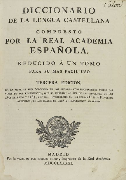 1781.  
 LIVRE.  
 (DICTIONNAIRE).  
 DICTIONNAIRE