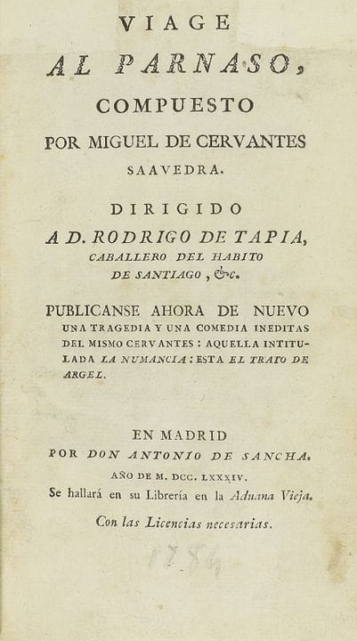 1784.  
 BOOK.  
 (CERVANTINA BINDING).  
 CERVANT