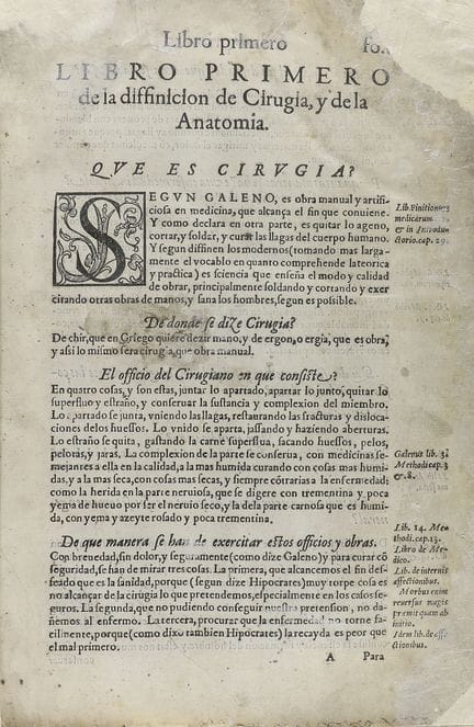 [1586].  
 LIBRO.  
 (MEDICINA).  
 [FRAGOSO, JUAN