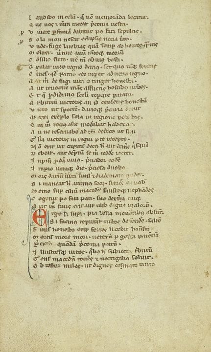 ca. 1300  
 MANUSCRIPT.  
 (FRAGMENT).  
 FRAGMENT
