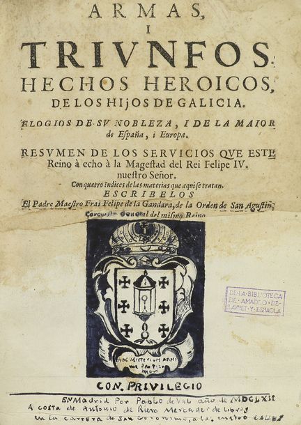 1662.  
 LIVRE.  
 (HISTOIRE - GALICE).  
 GANDARA