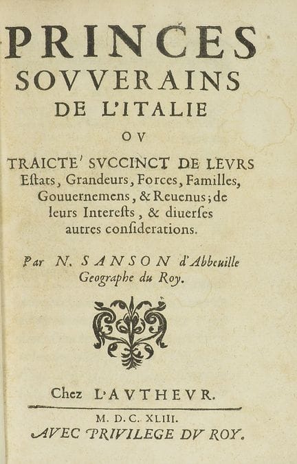 1643.  
 LIVRE.  
 (HISTOIRE DE L'ITALIE).  
 SANS