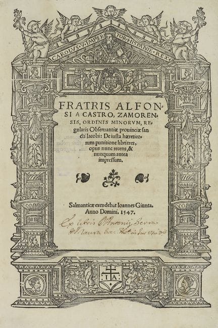 1547.  
 LIBRO.  
 (DERECHO-HEREJÍA).  
 CASTRO, A