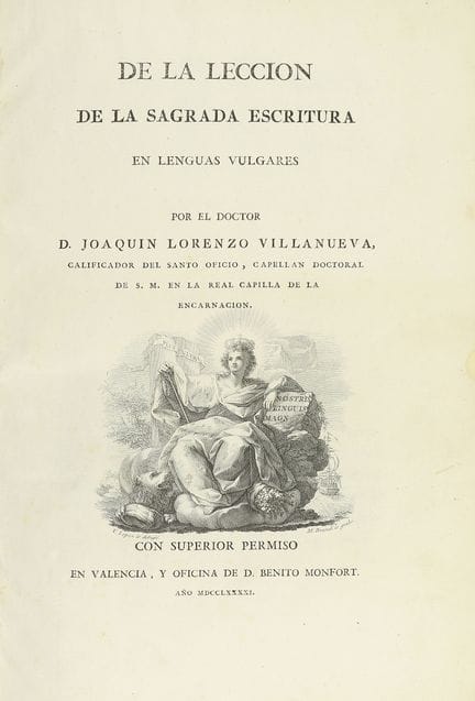 1791.  
 LIVRE.  
 (LITTÉRATURE - BIBLE).  
 VILLA