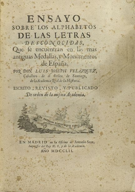 1752.  
 LIVRE.  
 (CALLIGRAPHIE).  
 VELAZQUEZ, J