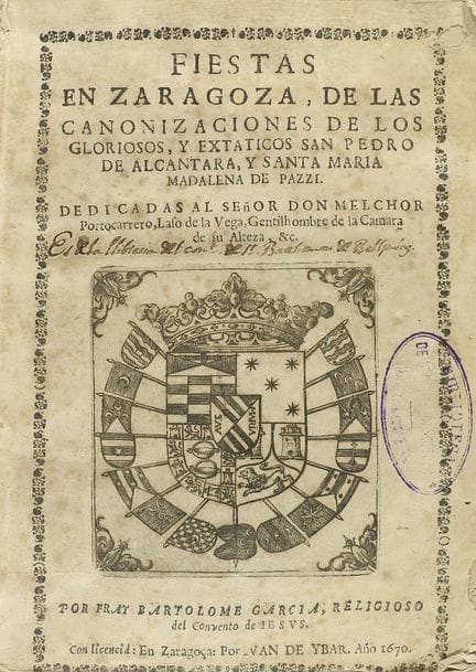 1670.  
 LIVRE.  
 (SCIENCES HUMAINES - SARAGOSSE)