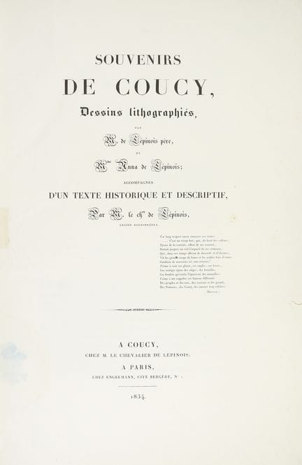 1834.  
 LIVRE.  
 (GRAVURES).  
 LEPINOIS :.  
 S
