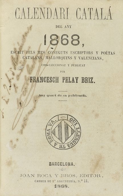 1868.  
 LIVRE.  
 (RECUEIL).  
 PELAY BRIZ, FRANC
