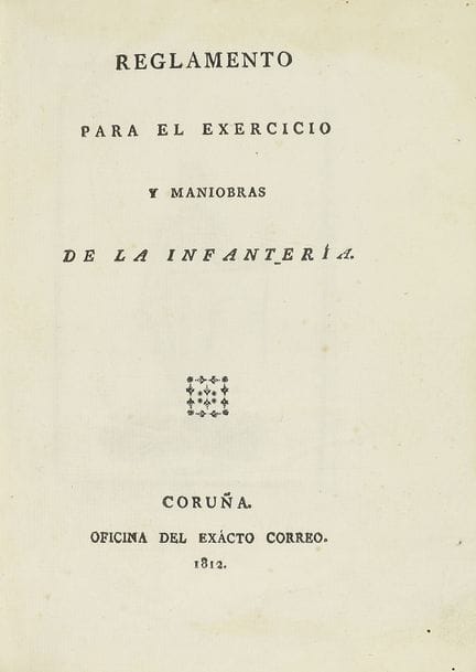 1812.  
 BOOK.  
 (MILITARIA).  
 REGULATIONS FOR 