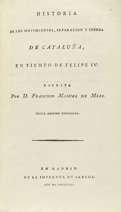 1808.  
 LIVRE.  
 (HISTOIRE - CATALOGNE).  
 MELO