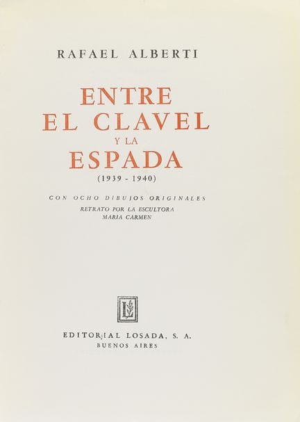 1941.  
 BOOK.  
 (LITERATURE—GEN 27).  
 ALBERTI,