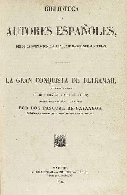 1854-1858.  
 LIVRE.  
 (LITTÉRATURE ESPAGNOLE - H