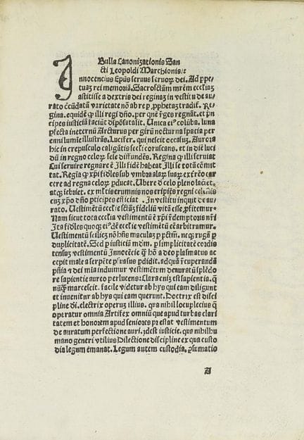 1484/85.  
 BROCHURES.  
 (INCUNABLE – BULLE).  
 