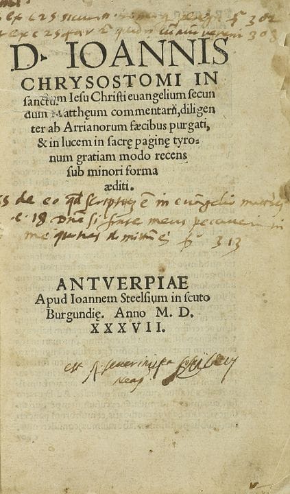 1537.  
 LIVRE.  
 (ÉVANGILES-SERMONS).  
 CHRYSOS
