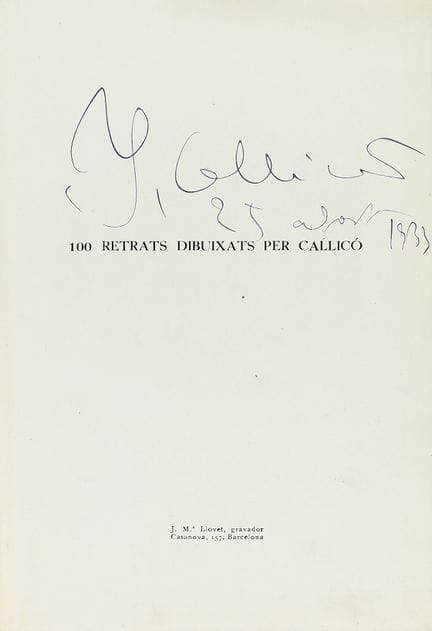 1933.  
 LIVRE.  
 (ART).  
 CALICO :.  
 CENT POR