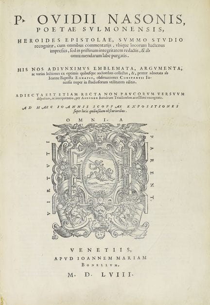 1558.  
 LIVRE.  
 (LITTÉRATURE CLASSIQUE).  
 OVI