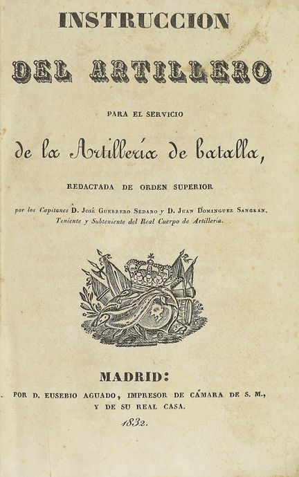 1832.  
 BOOK.  
 (MILITARY).  
 GUERRERO SEDANO, 