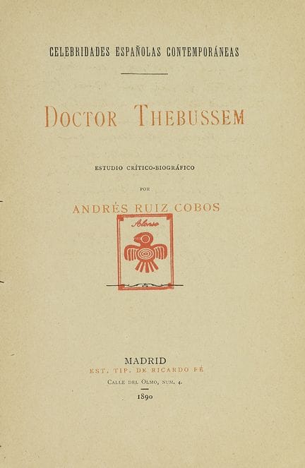 1890.  
 BROCHURES.  
 (BIOGRAPHIE).  
 RUIZ COBOS