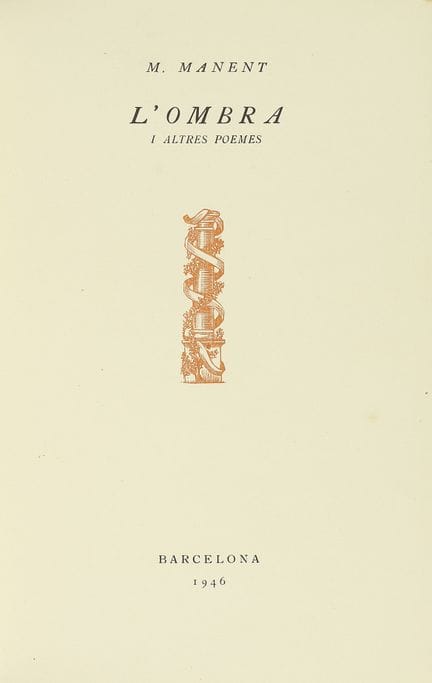 1948.  
 LIBRO.  
 (BIBLIOFILIA- LITERATURA CATALA