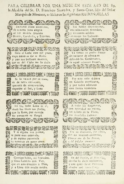 XVIIIe siècle.  
 BROCHURES.  
 (FEUILLET À CORDEL