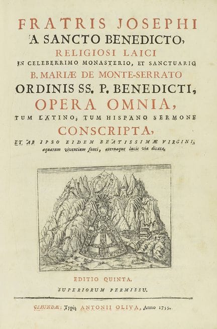 1755.  
 BOOK.  
 (MONTSERRAT).  
 JOSEPHI, FRATRI
