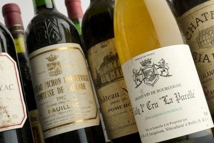 Grands Vins de France 
Lot de dix bouteilles dont 