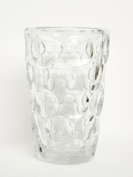Cristal XXE - Allemagne ou Bohème.
Grand vase à dé