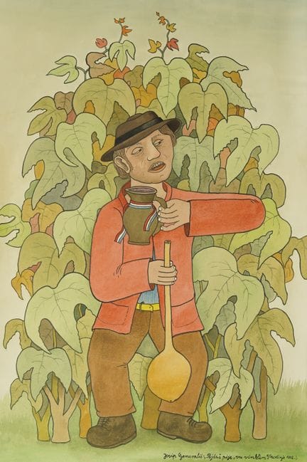 Josip Generalić (1936-2004), La Saint-Martin, 1992