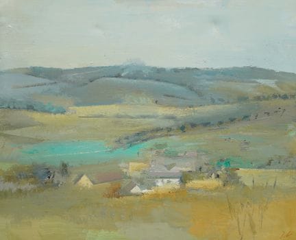 Josip Vaništa (1924-2018), Paysage au bord de la r