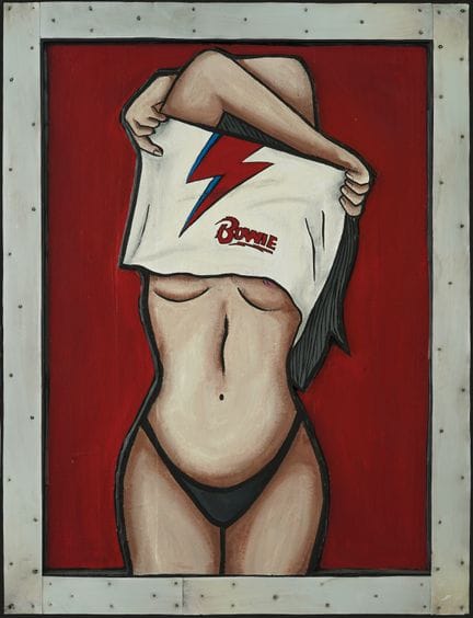 Nikolina Ivezić (1970-), Bowie, huile et assemblag