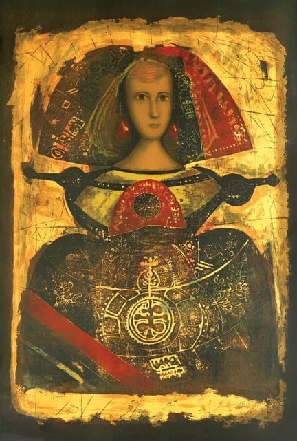 Mersad Berber (1940-2012), « Fille », sérigraphie 