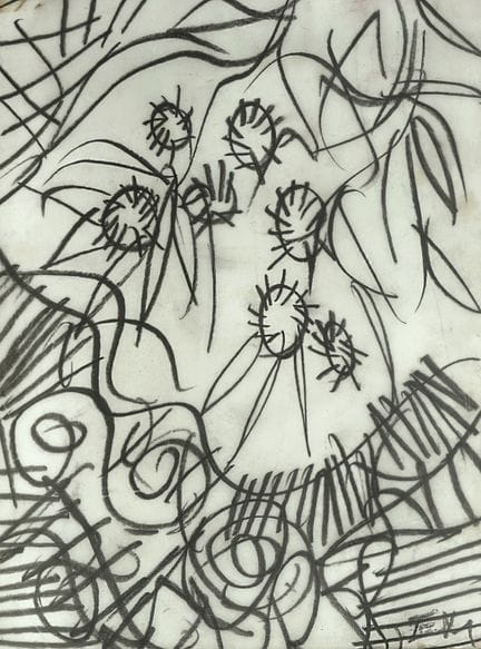 Edo Murtić (1921-2005), « Flora », années 1980, cr