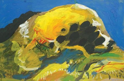 Edo Murtić (1921-2005), Paysage, 1991, tempera et 