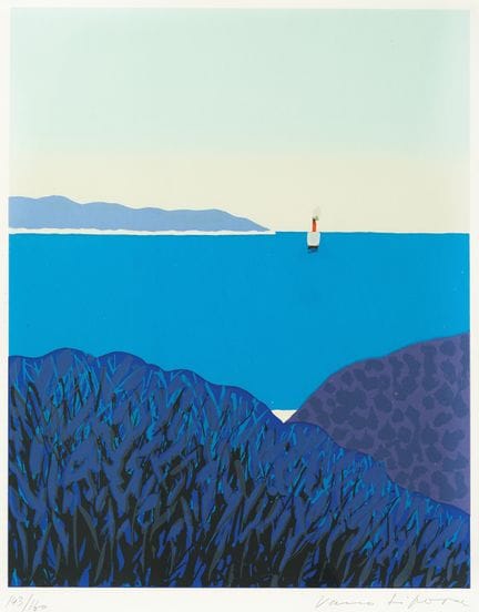 Vasko Lipovac (1931-2006), « Île », sérigraphie su