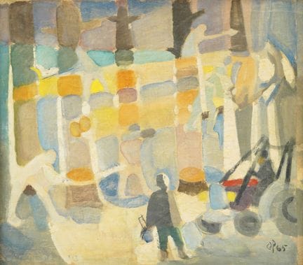 Oton Postružnik (1900-1978), Œuvre
, 1965, huile s