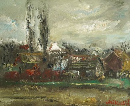 Mario Mikulić (1924-1991), Le village de Rugvica, 