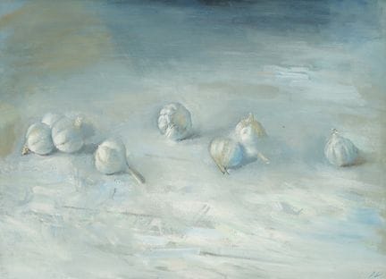 Josip Vaništa (1924-2018), Nature morte à l'ail, h