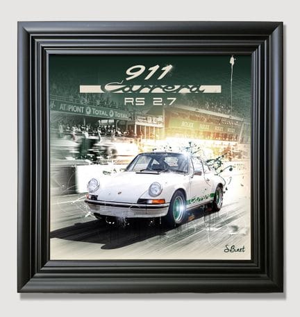 Sylvain BINET / Écusson Porsche
Tableau de l’artis