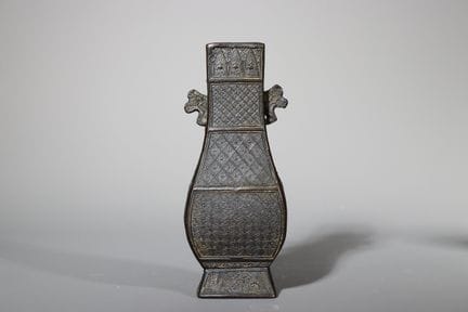A Archaistic Bronze Hu-form Vase, Song/Yuan dynast