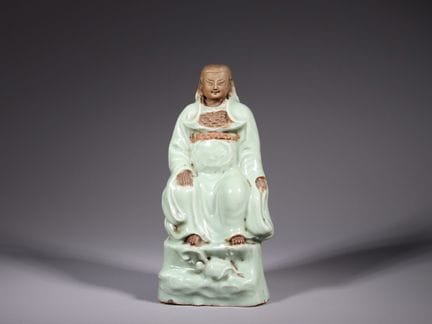 Magnifique figurine en céladon de Longquan représe