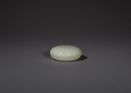 Boîte et couvercle en jade blanc, XIXe siècle, de 