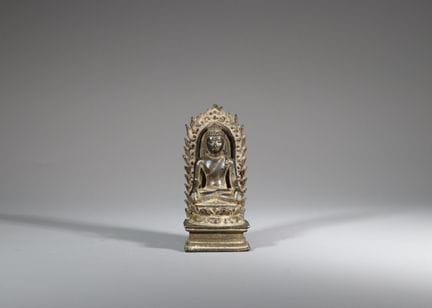 Bouddha en bronze de style Pala, XIXe siècle, bien