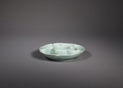 Palette à glaçure céladon, marque « Jing Wei Tang 
