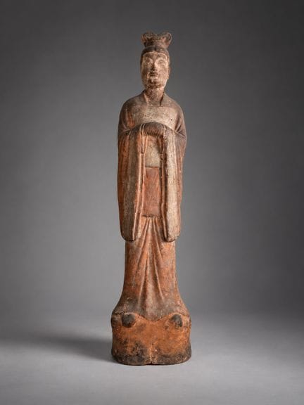 « Proposé sans réserve » Grande figurine en poteri