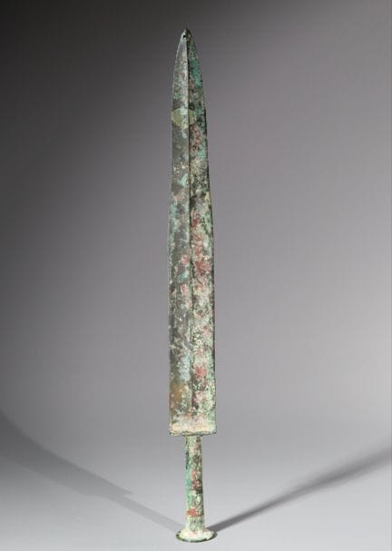 Épée archaïque en bronze, période des Royaumes com
