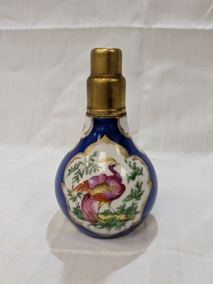 Lampada BERGER in porcellana e ottone dorato con d